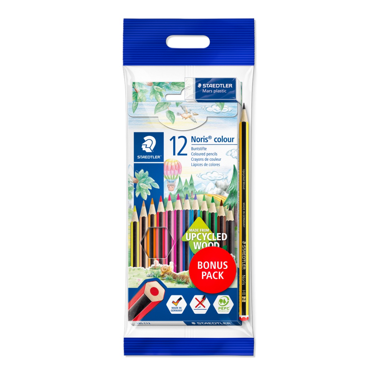 61_set6_web_main_picture_hauptbild_2_1 Комплект цветни моливи Staedtler NC 185, 12 цвята+1 Noris+гума - Image 1