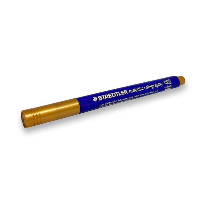 62-2.png Маркер Staedtler Metallic Calligraphy - Златен - Image 1
