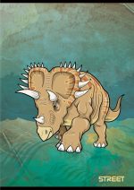 Тетрадка Street, А4, бели листа, 54л, Dinosaurs - Image 3