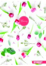 Тетрадка Street, А4, бели листа, 54 листа, flowers - Image 2