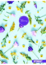 Тетрадка Street, А4, бели листа, 54 листа, flowers - Image 3
