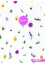 Тетрадка Street, А4, бели листа, 54 листа, flowers - Image 5