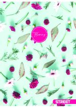 Тетрадка с телчета А5, 60 листа, широки редове, БГ, Flowers - Image 6