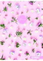 Тетрадка с телчета А5, 60 листа, широки редове, БГ, Flowers - Image 7