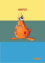 Тетрадка Street, А5, бели листа, 54листа, monsters - Image 2