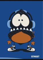 Тетрадка с телчета А4, 40 листа, широки редове, БГ, Monsters - Image 2