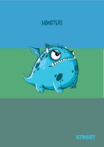 Тетрадка Street, А5, бели листа, 54листа, monsters - Image 3