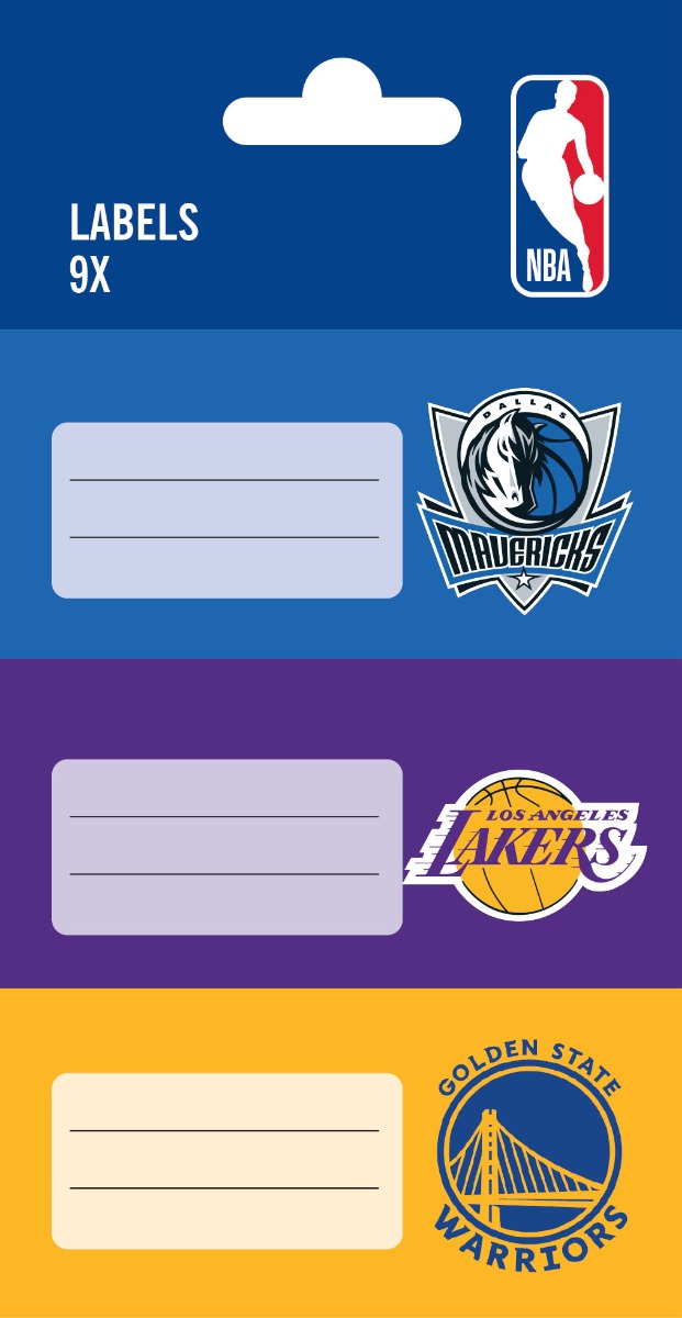 67271 Етикети за тетрадка FC, оп.9, NBA - Image 1