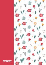 Тетрадка с телчета А4, 60л, PP, широки редове, БГ, Blossom - Image 2