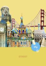 Тетрадка Street, А4, бели листа, 54л, City Break - Image 2
