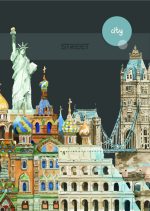Тетрадка Street, А4, квадратчета, 54л, City Break - Image 4