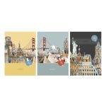 Тетрадка Street, А4, квадратчета, 54л, City Break