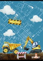 Тетрадка Street, А5, бели листа, 54л, Construction - Image 3