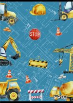 Тетрадка Street, А5, бели листа, 54л, Construction - Image 4