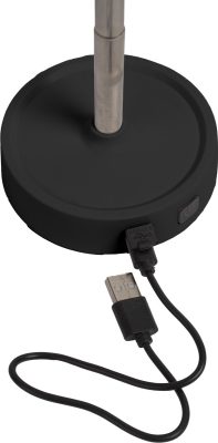 Настолна лампа, USB, 1200mAh, черна - Image 3