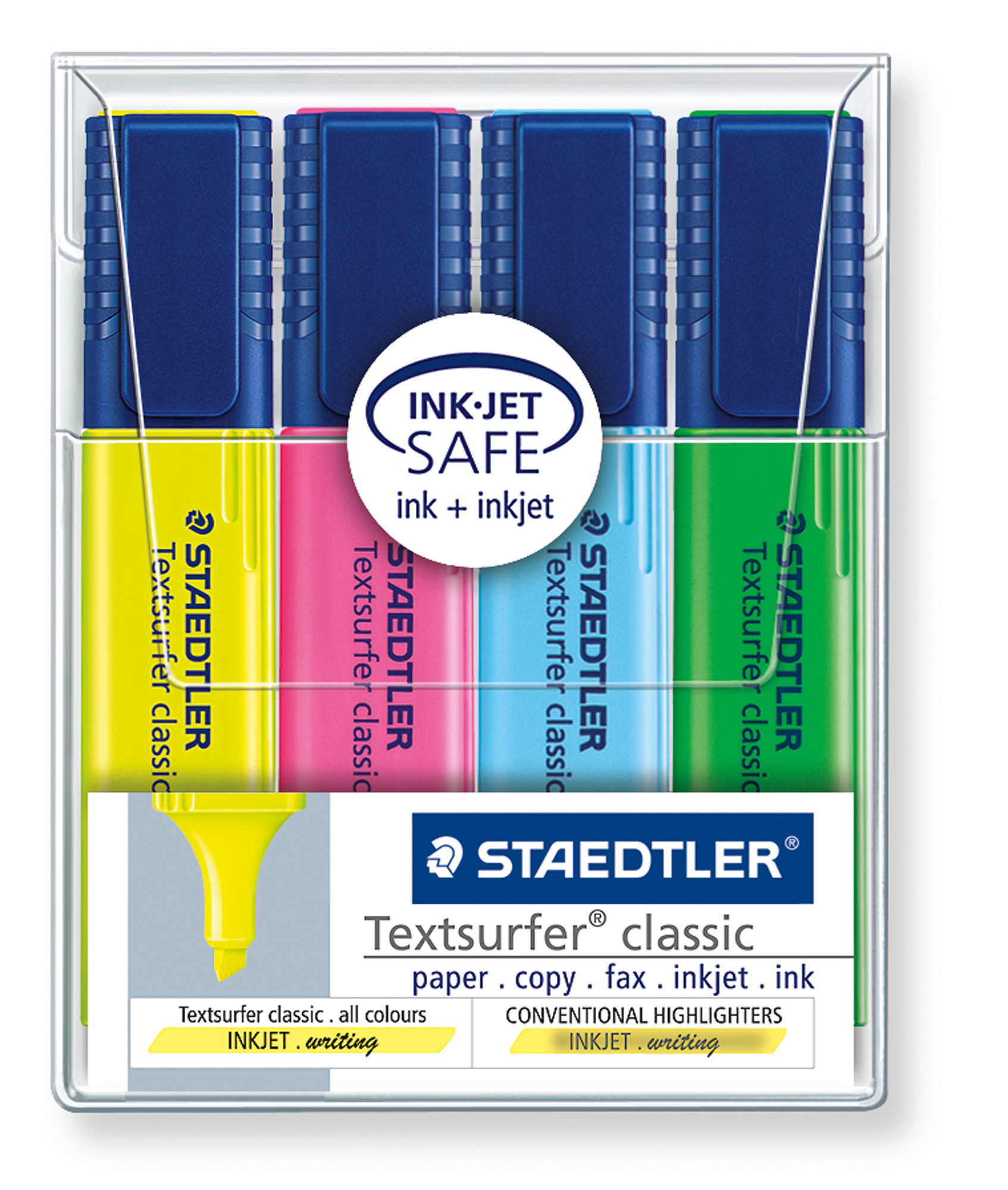 7034_10 Комплект текстмаркери Staedtler 364, 4 цвята, classic - Image 1