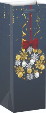 Подаръчна торбичка XMAS Bottle, 13x36x8.5cm, 71214 - Image 2