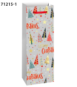 Подаръчна торбичка XMAS Bottle, 13x36x8.5cm - Image 2