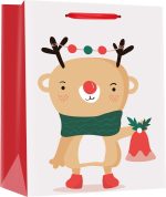 Подаръчна торбичка XMAS M, 71220, 17.8x22.9x9.8cm - Image 3