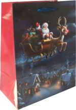 Подаръчна торбичка XMAS M, 71228, 17.8x22.9x9.8cm - Image 4