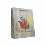 Подаръчна торбичка XMAS Deluxe L, 26x32x10 cm - Image 4