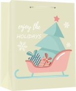Подаръчна торбичка XMAS Large Deluxe, 75125, 26x32x12 cm - Image 2