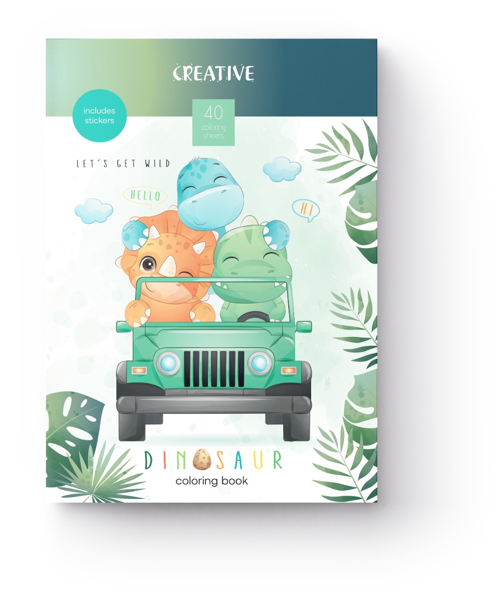 75296 Книжка за оцветяване Creative Children,40стр., Boys - Image 1