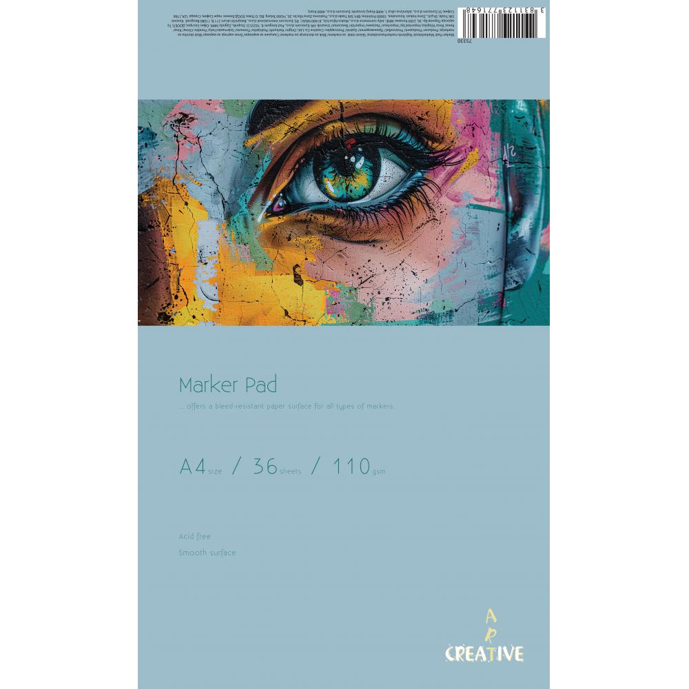 75330 Скицник Marker Pad А4, 110 g, 36 листа - Image 1