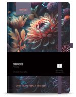 Бележник с ластик B5 Street, твърда корица, 96 листа, BLOSSOM - Image 2