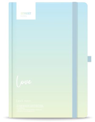 Бележник с ластик A5 Street, твърда корица, 96листа, LOVE - Image 2