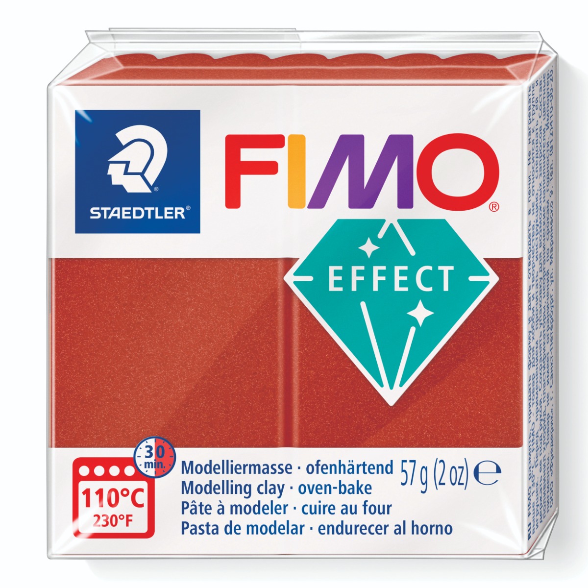 Полимерна глина Staedtler Fimo Effect,57g, металическо медено 27 - Image 9