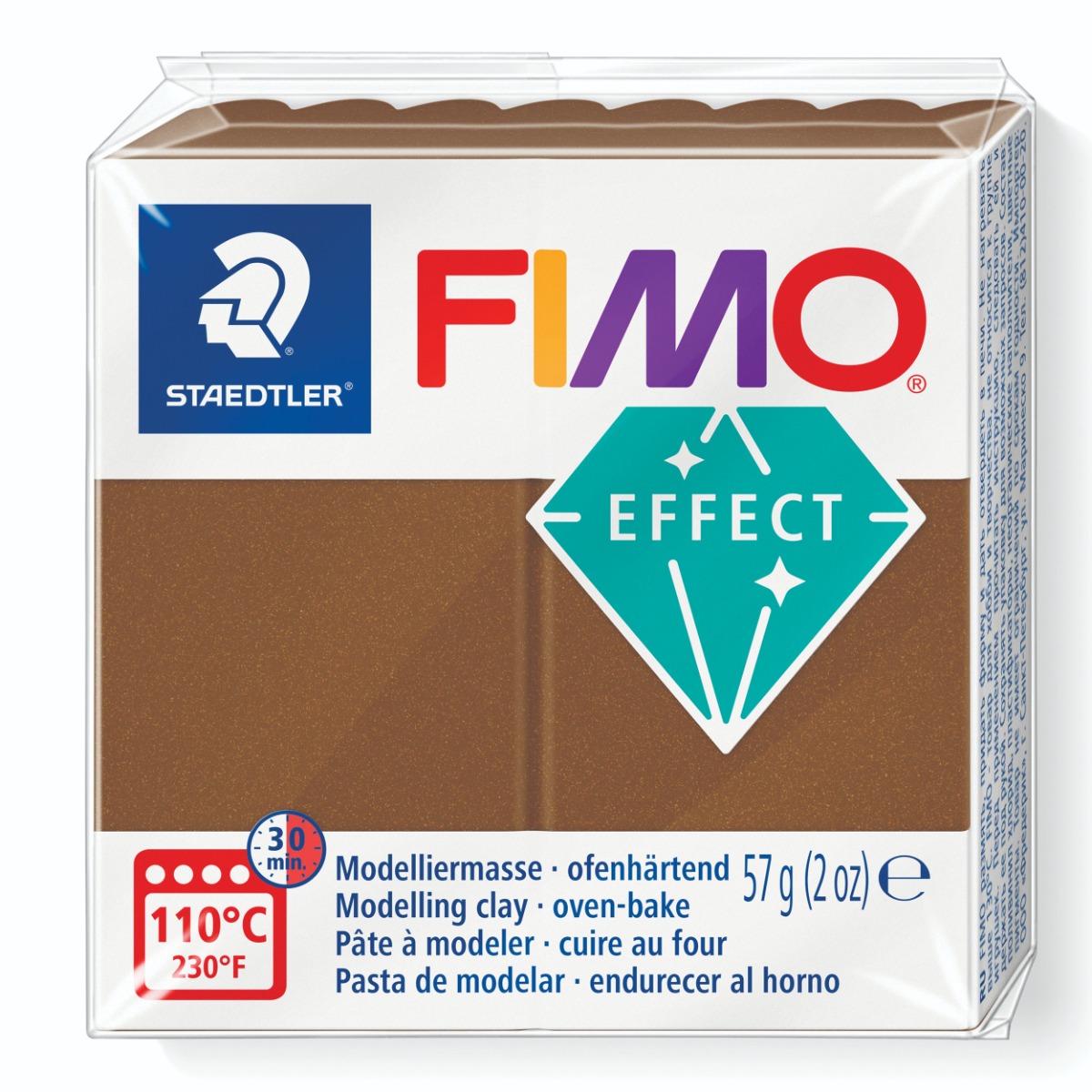 Полимерна глина Staedtler Fimo Effect,57g, металически бронз 71 - Image 10