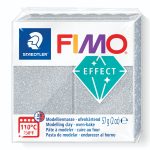 Полимерна глина Staedtler Fimo Effect,57g, блестящо сребрист 812