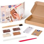 Комплект глина Staedtler Fimo, 4 х 25g, Wood effect - Image 2
