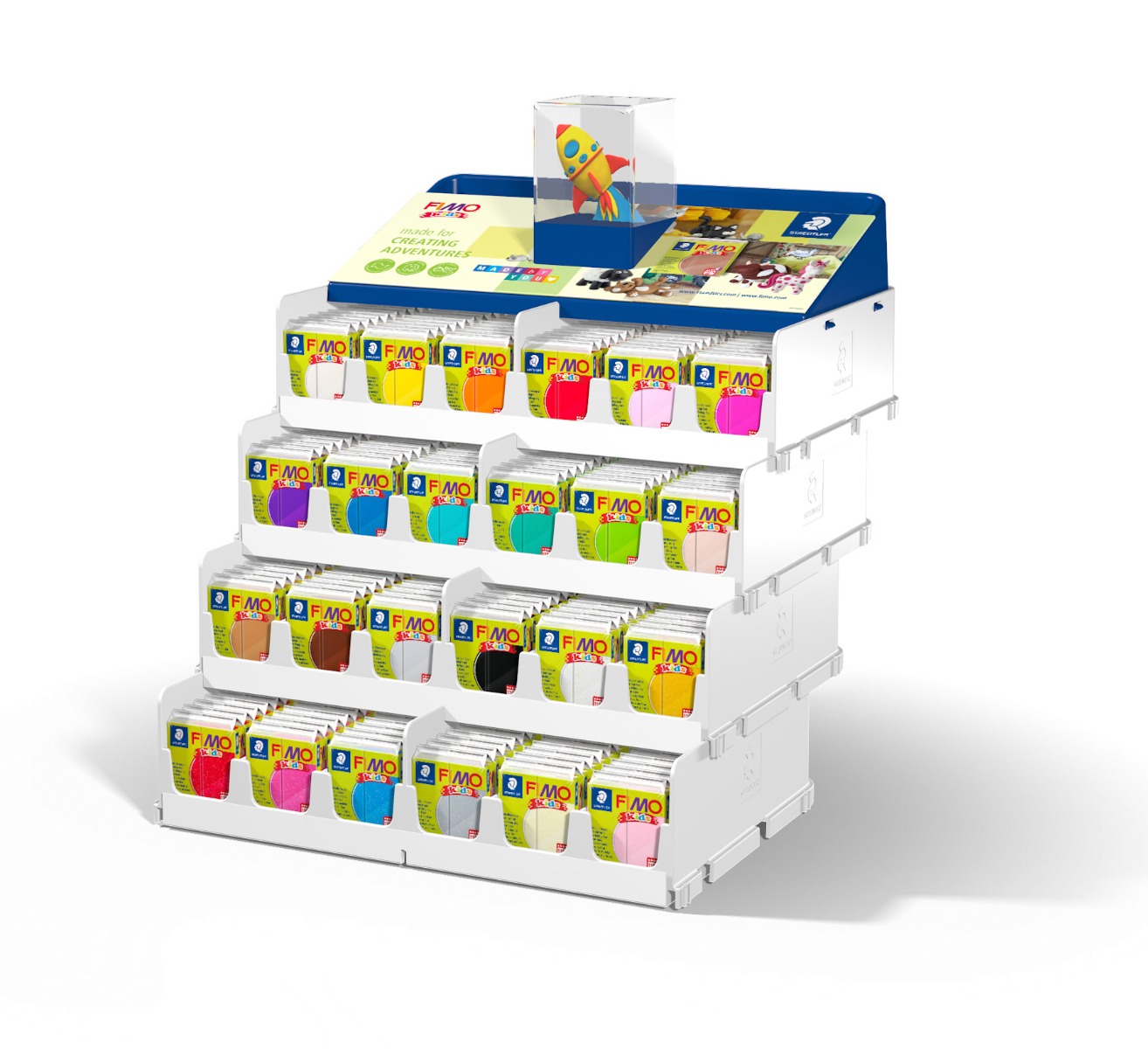 8030_vs_standard Дисплей глина Staedtler Fimo Kids, 384бр x42g - Image 1
