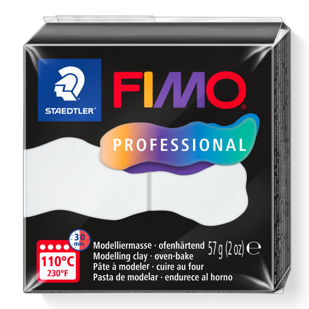 Полимерна глина Staedtler Fimo Profession,57g, БЯЛ - Image 1