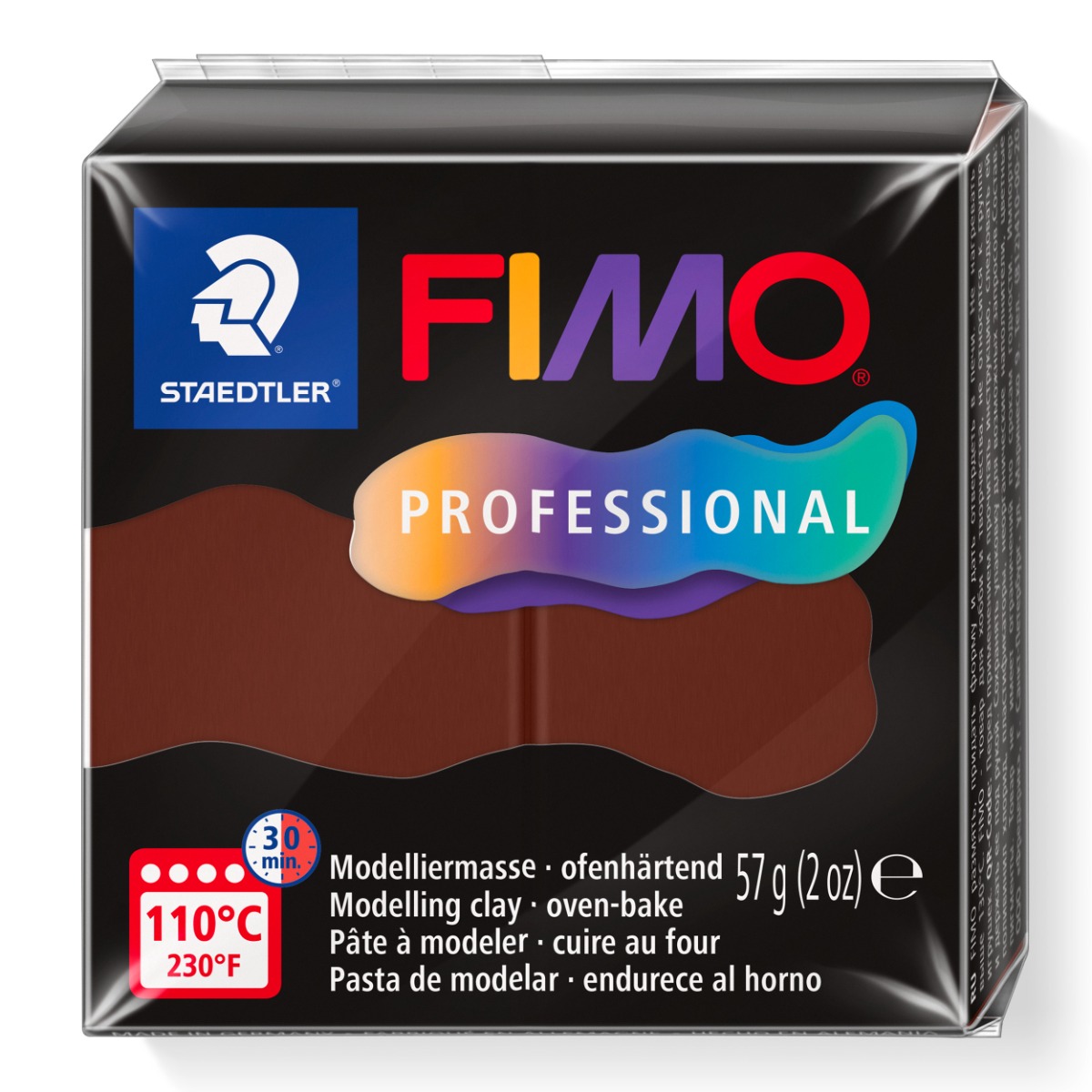 Полимерна глина Staedtler Fimo Profession,57g, ШОКОЛАД - Image 1