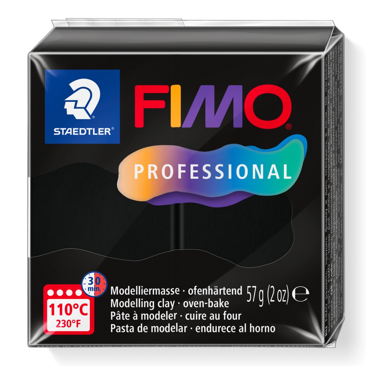Полимерна глина Staedtler Fimo Profession,57g, ЧЕРЕН - Image 1