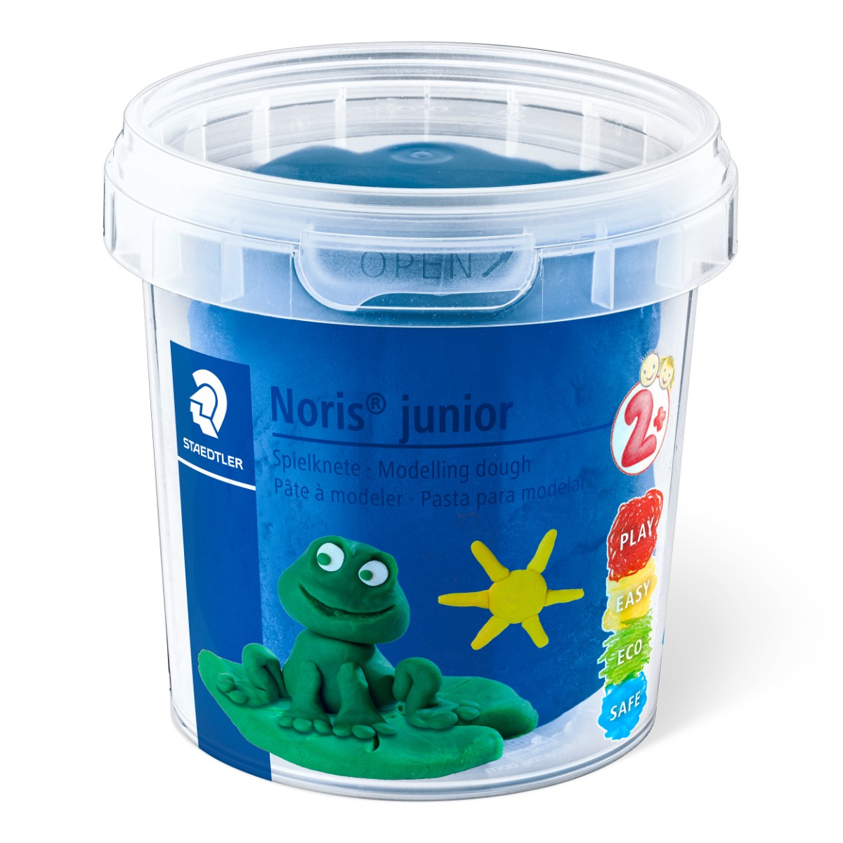 Тесто за моделиране Staedtler Noris Junior, 4 цвята x130g, ОСНОВНИ ЦВЕТОВЕ - Image 2