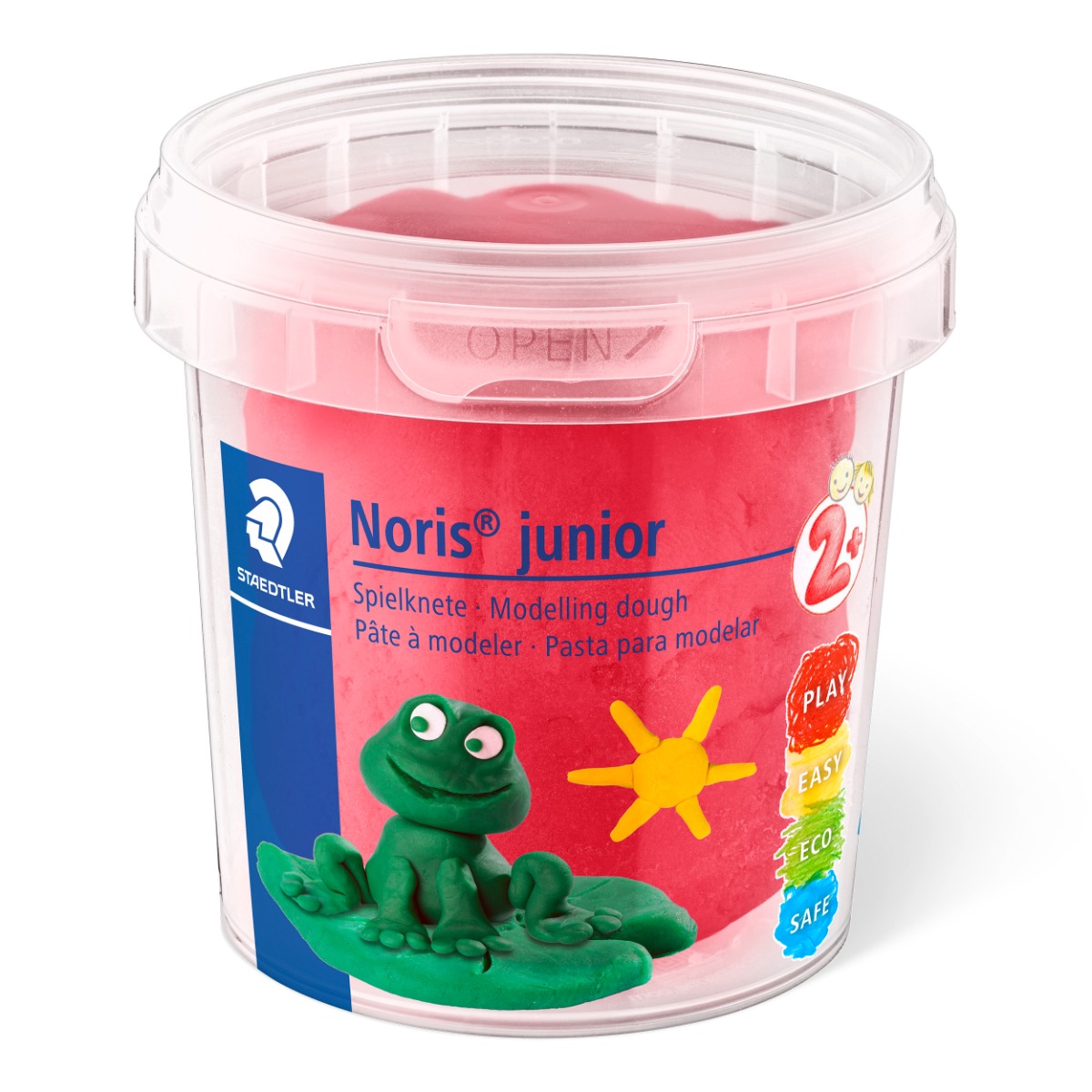 Тесто за моделиране Staedtler Noris Junior, 4 цвята x130g, ОСНОВНИ ЦВЕТОВЕ - Image 4