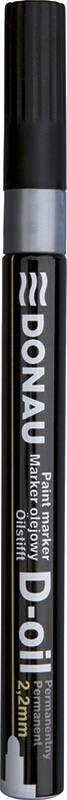 82591-24531-marker_olejowy_donau_d_oil_okragly_2_2mm_srebr-800w Маркер с лаков ефект Donau 2.2 mm, сребърен - Image 1