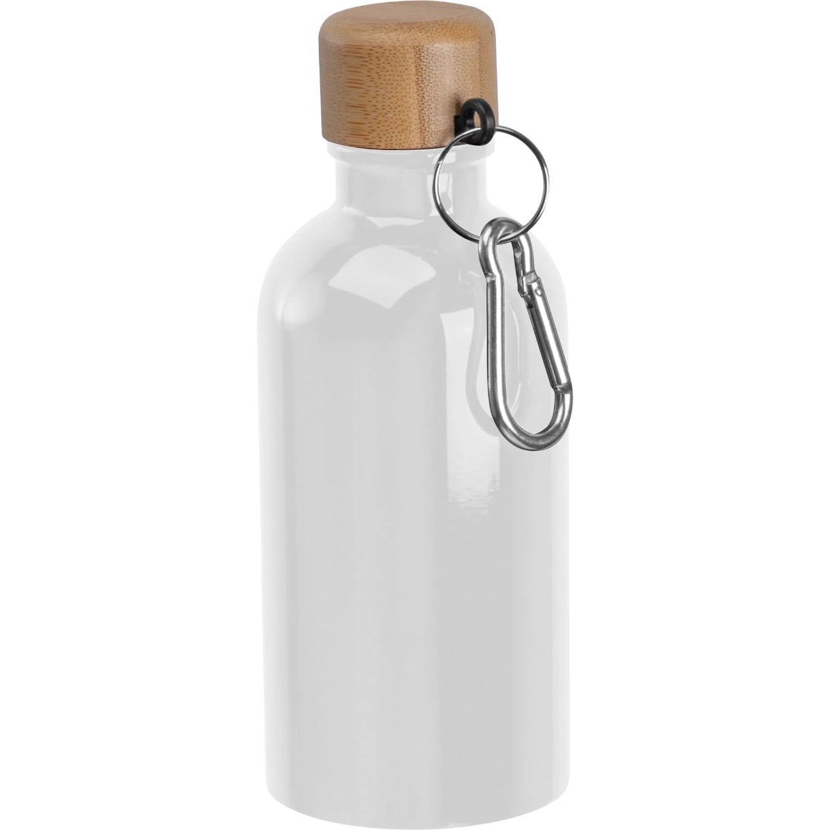 8497206 Метална бутилка за вода, 400ml, бяла - Image 1