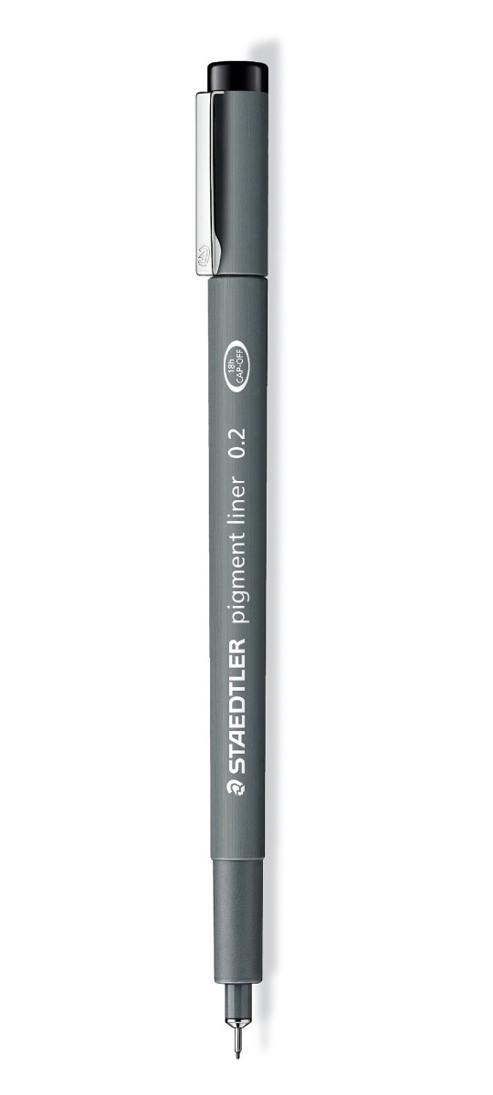 8512_4_1 Тънкописец Staedtler Pigment Liner 308, 0.2, черен - Image 1