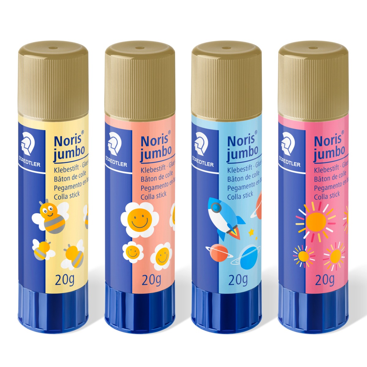 Сухо лепило Staedtler Noris Jumbo 960, 20g, асорти - Image 2