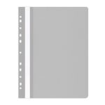 Папка Office Products с прозрачно лице европерф, сива - Image 2