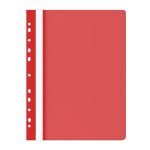 Папка Office Products с прозрачно лице европерф,червен