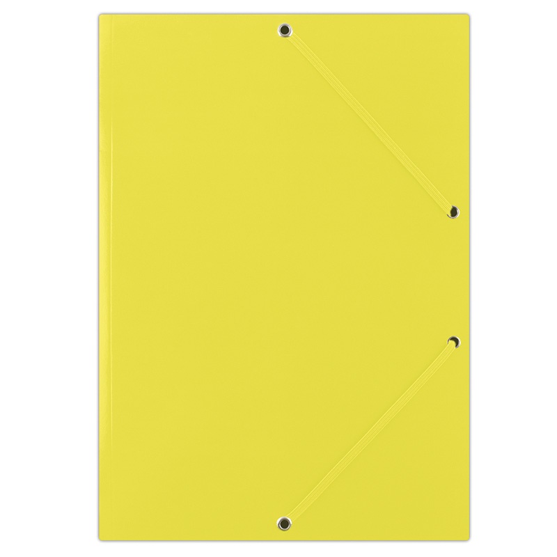 file_3 Картонена папка Donau с ластик 400g,3 капака,жълта - Image 1