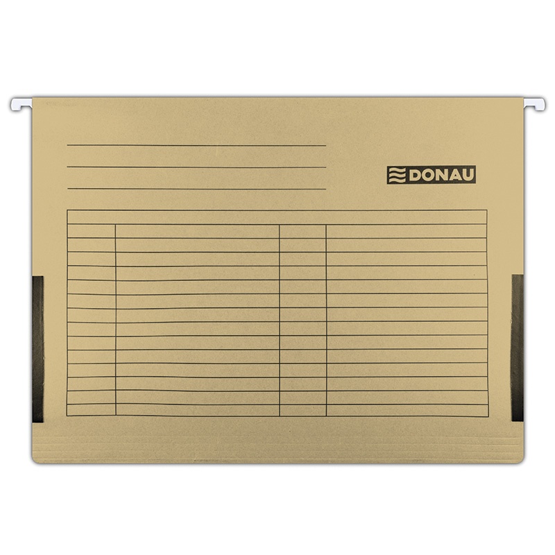 file_9 Висяща папка Donau V-форма, с ограничител, кафяв - Image 1