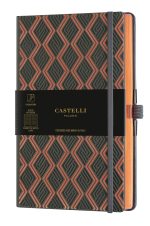Бележник Castelli C&G, 13x21cm, лин, Greek Copper