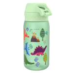 Бутилка за вода Ion8 Print, рециклирана пластмаса, 350ml,Dinosaur